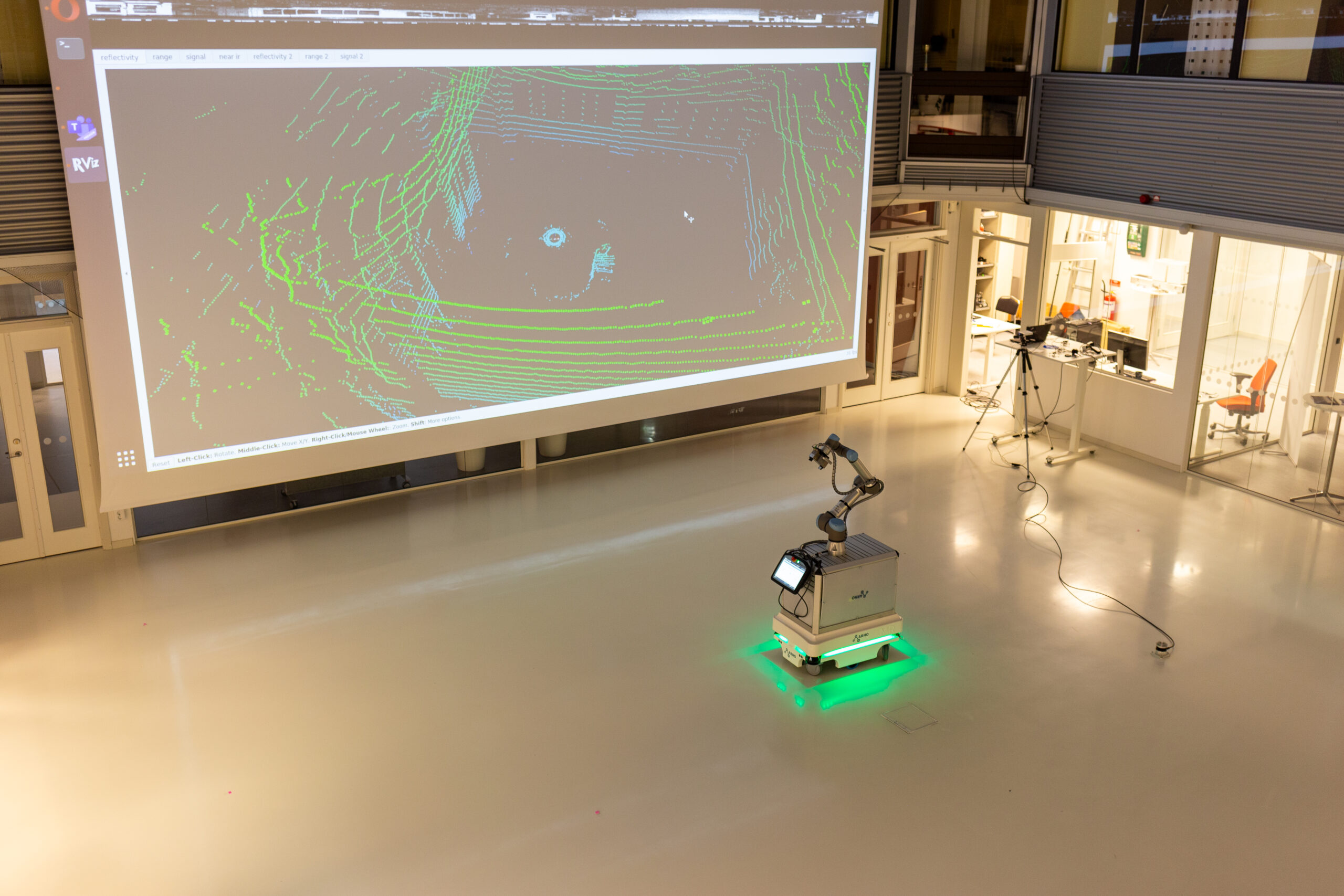 Joint autonomous system lab sensor data