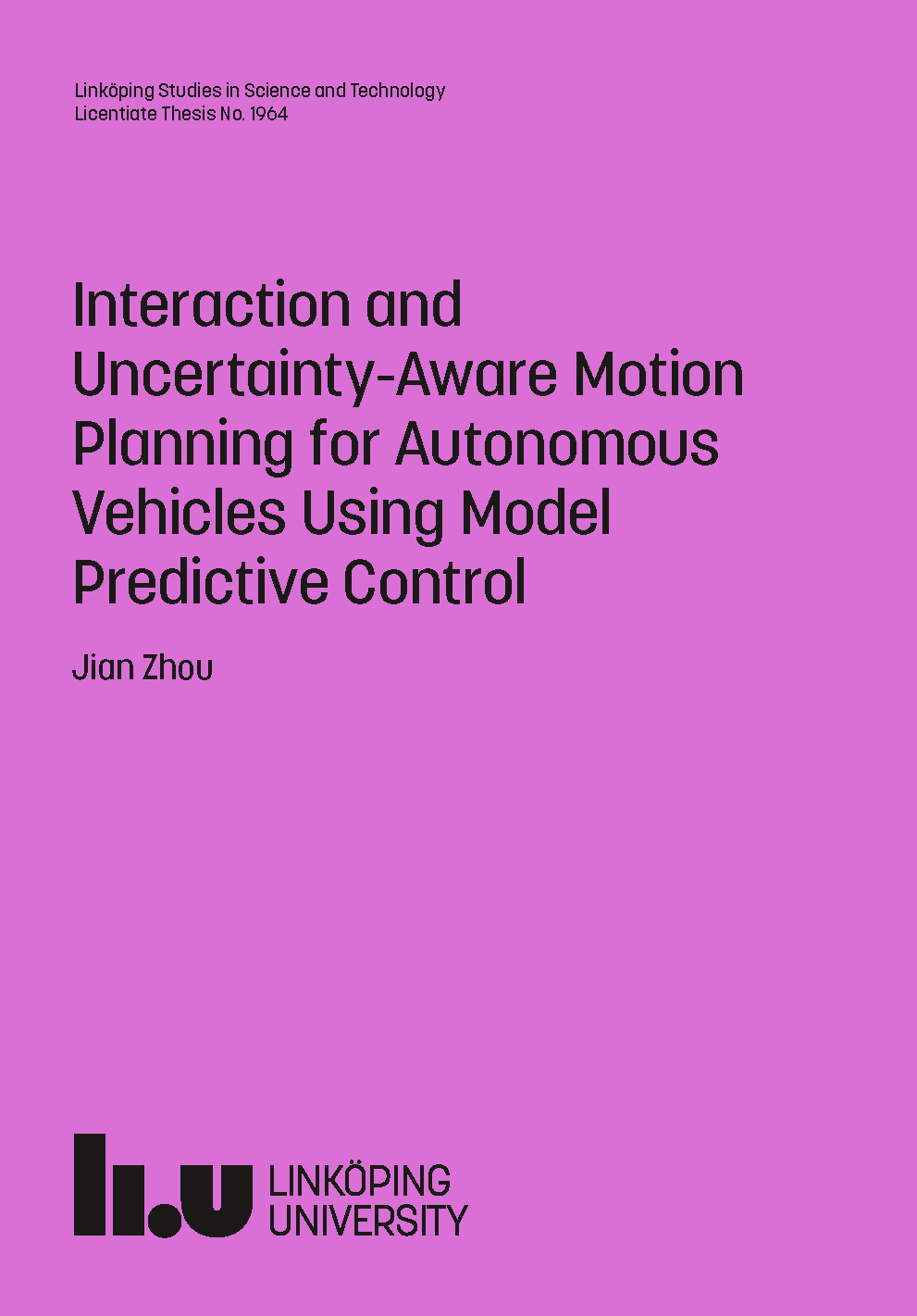 thesis on autonomous vehicles