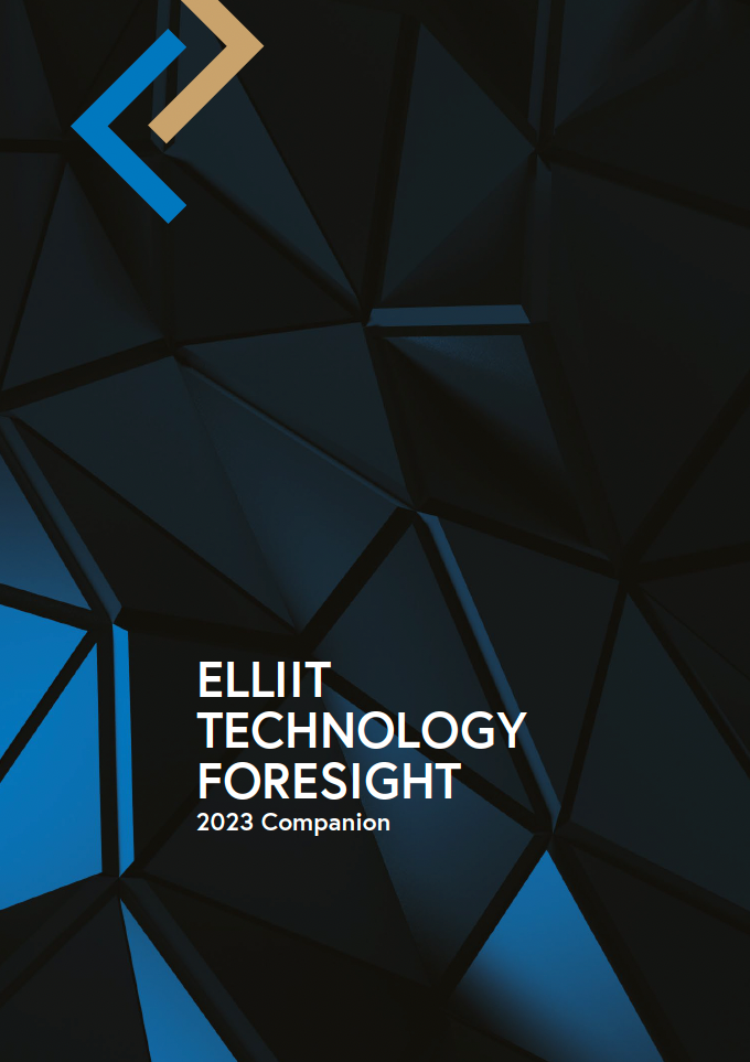 Cover of the ELLIIT Technology Foresight, 2023 Companion.