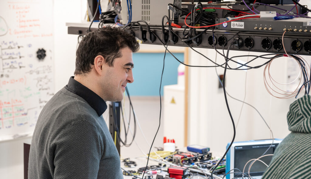 Daniel Jung in lab environment.